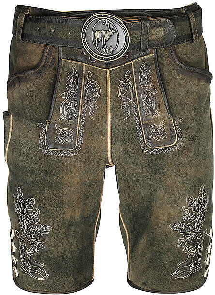 GWEIH & SILK Trachten Lederhose SAMUEL  braun   44 44
