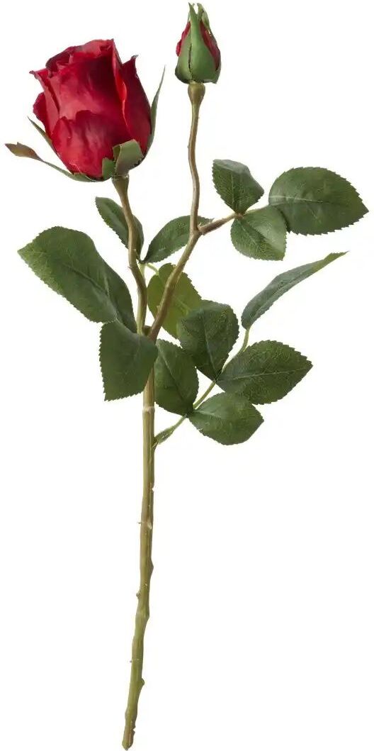 Höffner Rose   ¦ rot ¦ Kunststoff,Eisen ¦ Maße (cm): H: 37