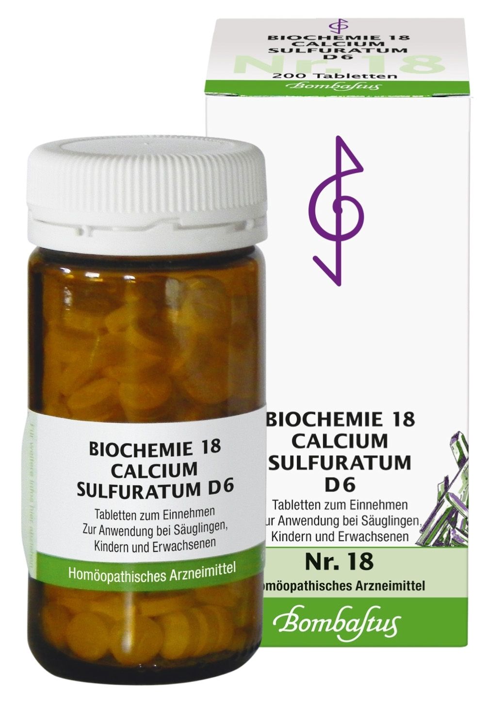 Biochemie 18 Calcium sulfuratum D 6 Tabletten 200 St
