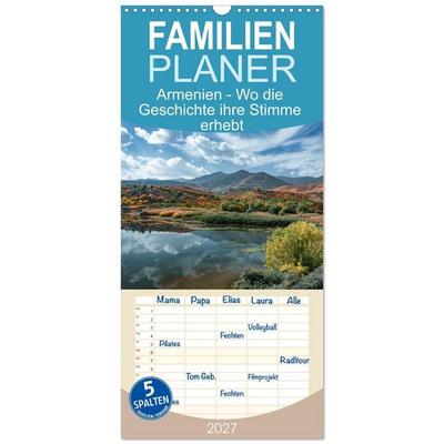 Familienplaner 2027 - Armenien - Wo die Geschichte ihre Stimme erhebt mit 5 Spalten (Wandkalender, 21 x 45 cm) CALVENDO