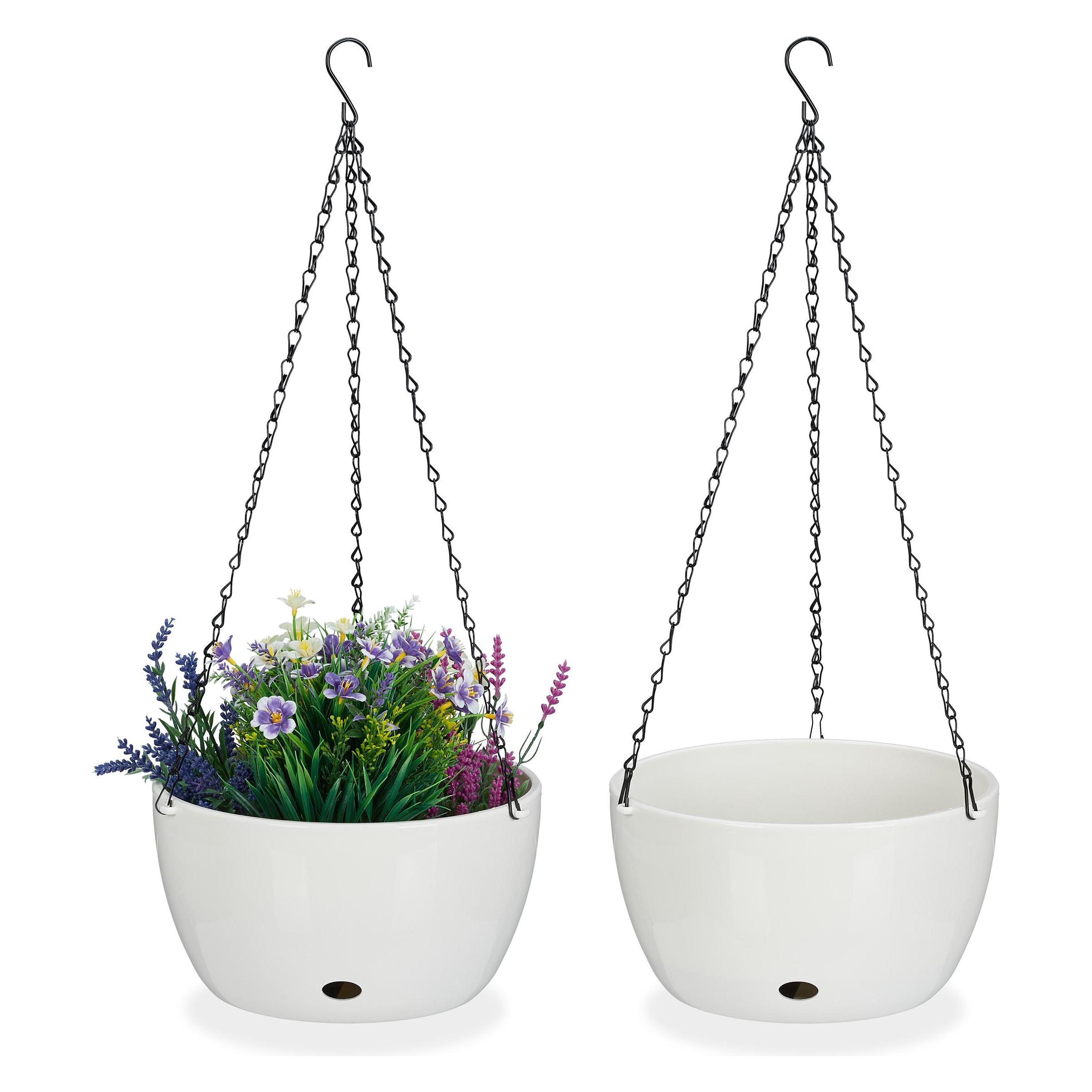 Relaxdays Blumenampel (28.50 x 67 cm) (4052025453237)