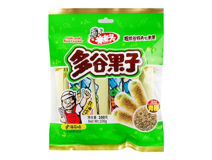 Mi Lao Tou Snack multicéréales (saveur algue) 100 g