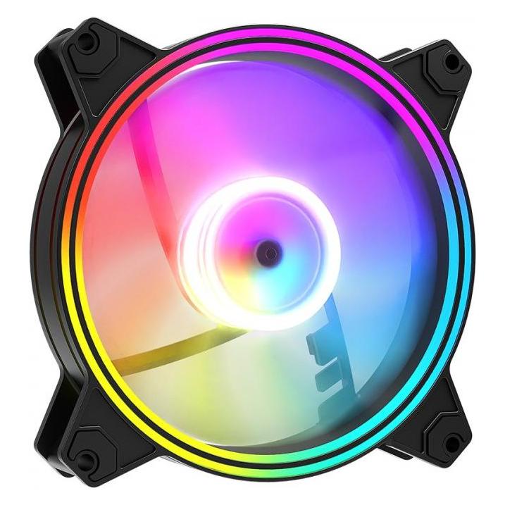 Modecom Volcano Apex 120 Argb Black Reverse Fan (120 mm, 1x) (VOLCANO APEX 120 ARGB BLACK REVERSE FAN)