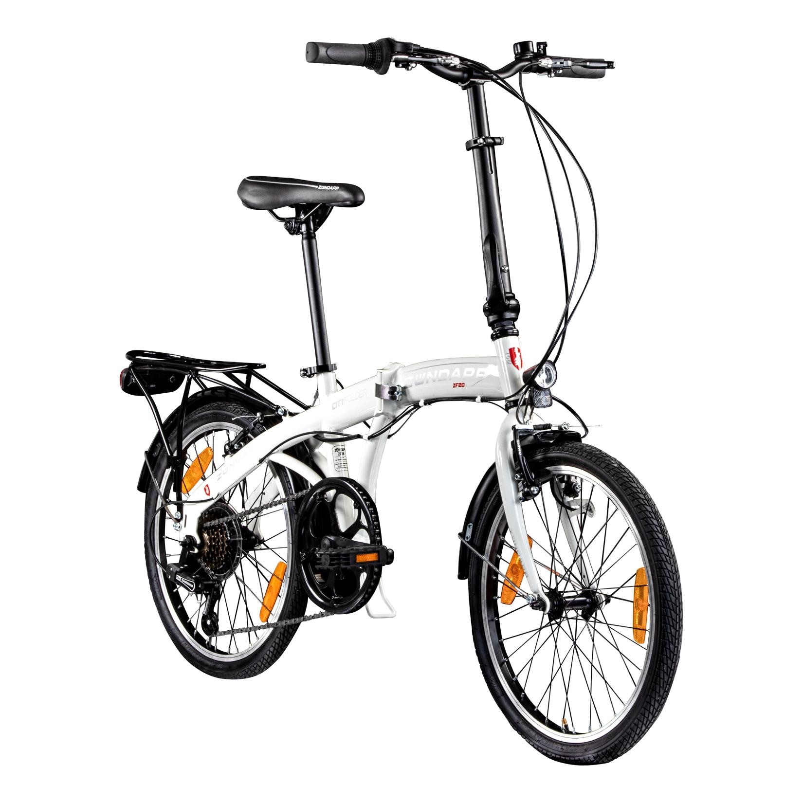 Zündapp ZF20 Speed Folder 20 Zoll Klapprad Faltrad Stadtrad Fahrrad faltbar Klappfahrrad StVZO