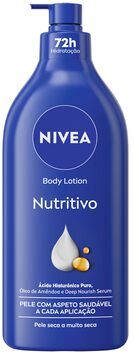 Nivea Body Lotion Nutritivo Hidratação 72h 625 ml