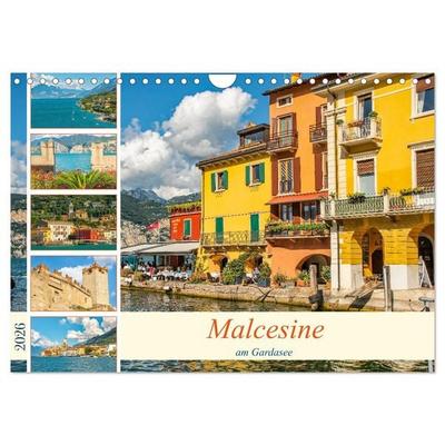 Malcesine am Gardasee (Wandkalender 2026 DIN A4 quer), CALVENDO Monatskalender