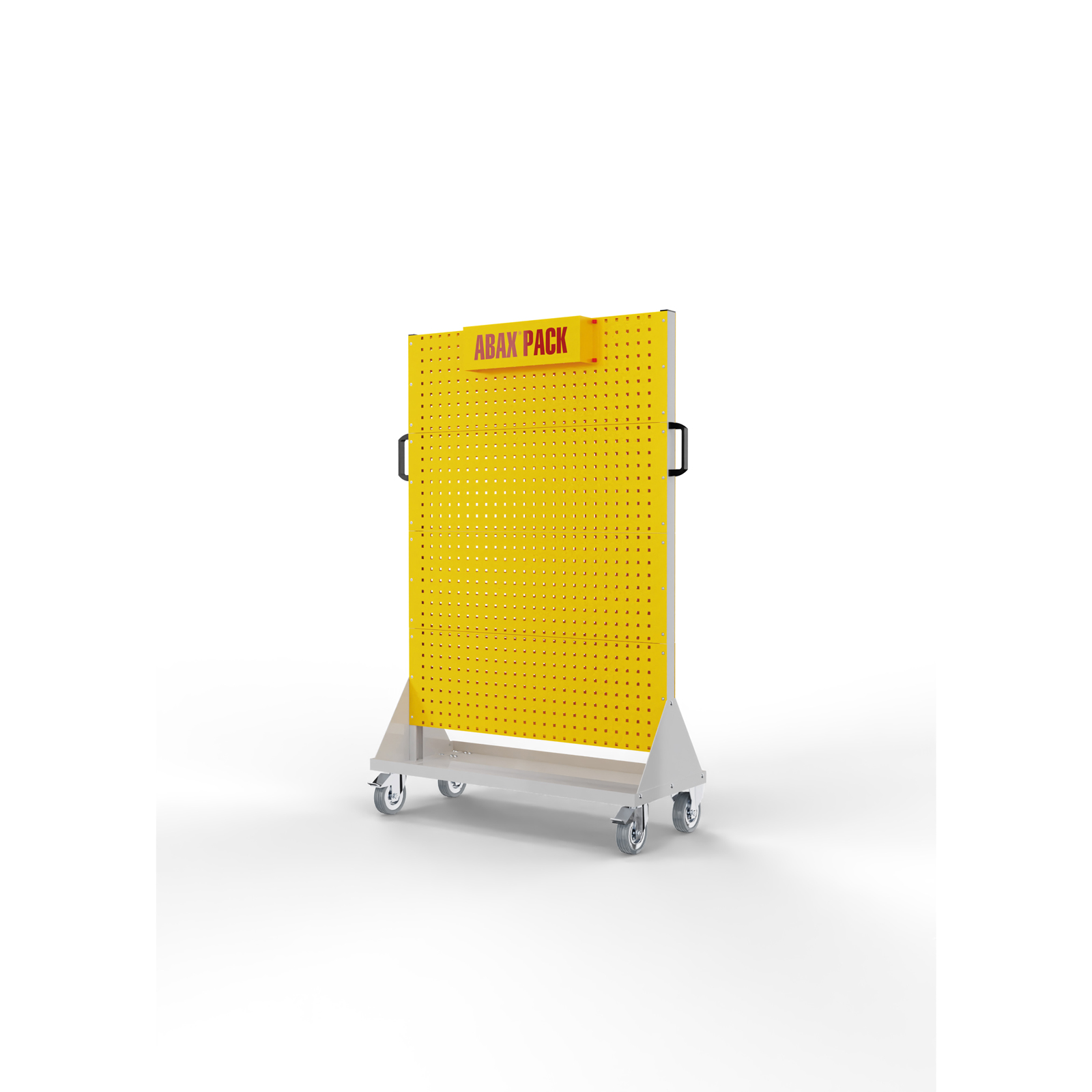 Kappes Systeme Kappes ABAX PACK Trolley mobil Verkehrsgelb 8 Lochplatten