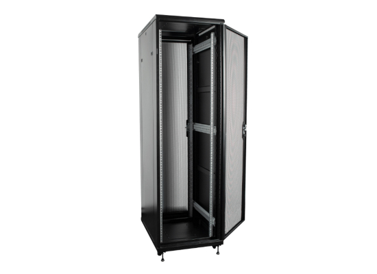 Showgear D7673 Serverschrank, schwarz, 42HE
