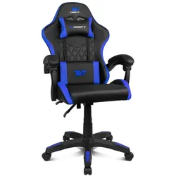 Drift Gaming-Stuhl DR35EBL Blau Schwarz, Gaming Stuhl, Blau, Schwarz