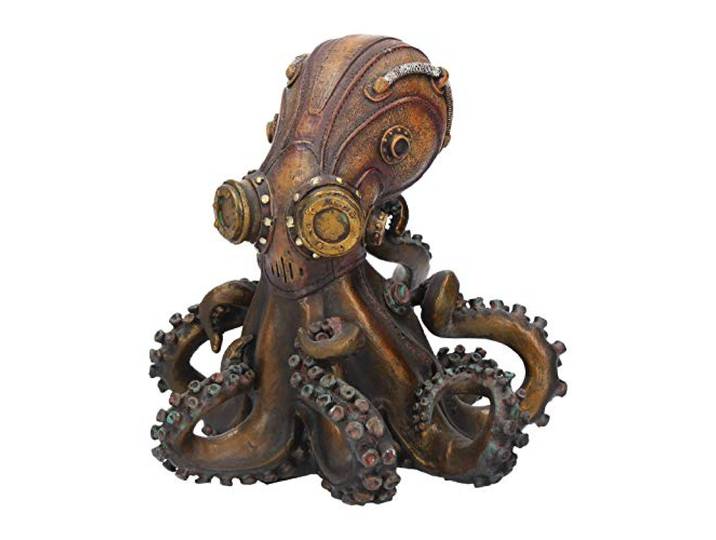 Nemesis Now Steampunk Octopus Beeldje, Hars, Brons, 19cm