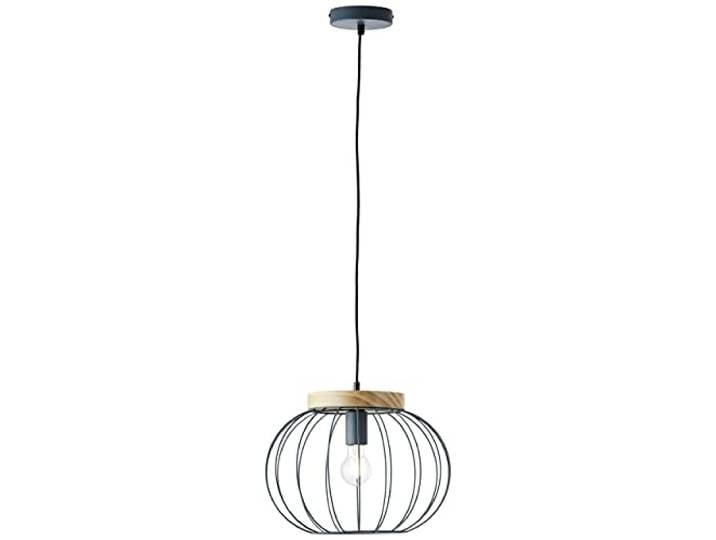 Brilliant Lampe, Sorana Pendelleuchte 1flg türkis, Metall/Holz, 1x A60, E27, 40W,Normallampen (nicht enthalten)
