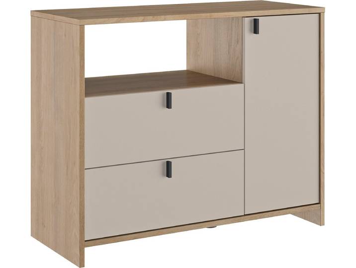 Gami Kommode RITMO, Praktische und funktionale Kommode mit 2 Schubladen und einem Fach
