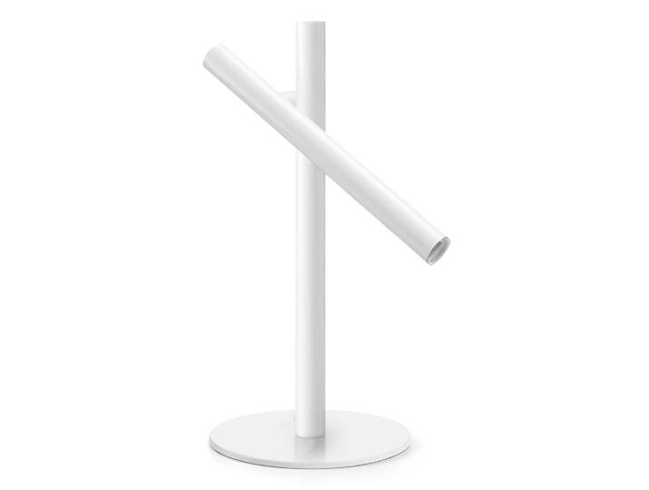 Lampe tube led en métal, blanc H:45cm