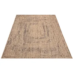 KADIMA DESIGN Teppich Kurzflor meliert Wohnzimmer schmutzabweisend Beige Rechteckig 240x340 | 100% Polypropylen, Rücken aus Polypropylen | pflegeleicht