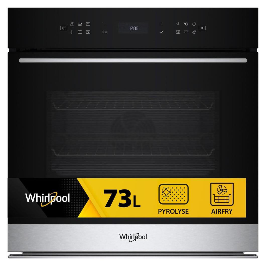 Whirlpool WOI78PT1SXA, Medium, Elektrischer Ofen, 73 l, 73 l, Hydrolytisch + Pyrolytisch, Integriert