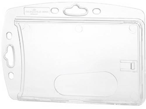 Durable 890519 Ausweishalter kombinierbar mit Clip, Textilband, Kette, Jojo 10St.