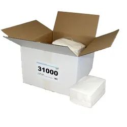 NOWOLIN® Extra Plus Lavette 80, weiß, Universaltücher, feine Lochstruktur, 60 % Viskose, 40 % Polyester, ca. 50x38 cm, 6x25=150 Tücher