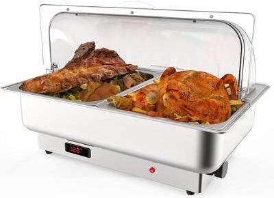 Garvee Electric Chafing Dish Buffet Set, 2x1/2 Size Pans Food Warmer for Catering Parties