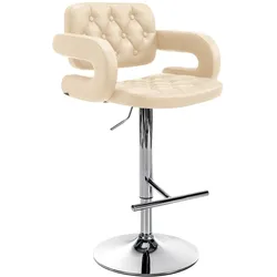 CLP Barhocker Dublin C   Farbe: creme, Gestell Farbe: chrom