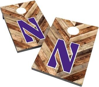Skip's Garage Northwestern Wildcats 2x4 Cornhole Bag Toss Game