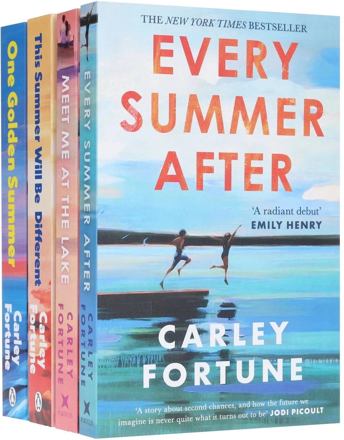 Penguin Carley Fortune 4 Books Collection Set - Every Summer After, Meet Me at the Lake, This Summer Will Be Different, One Golden Summer - Paperback Romance