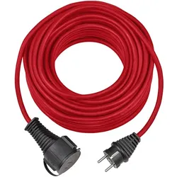 Brennenstuhl Gummi-Verlängerungskabel IP44 rot H05RR-F 3G1,5 -10m...