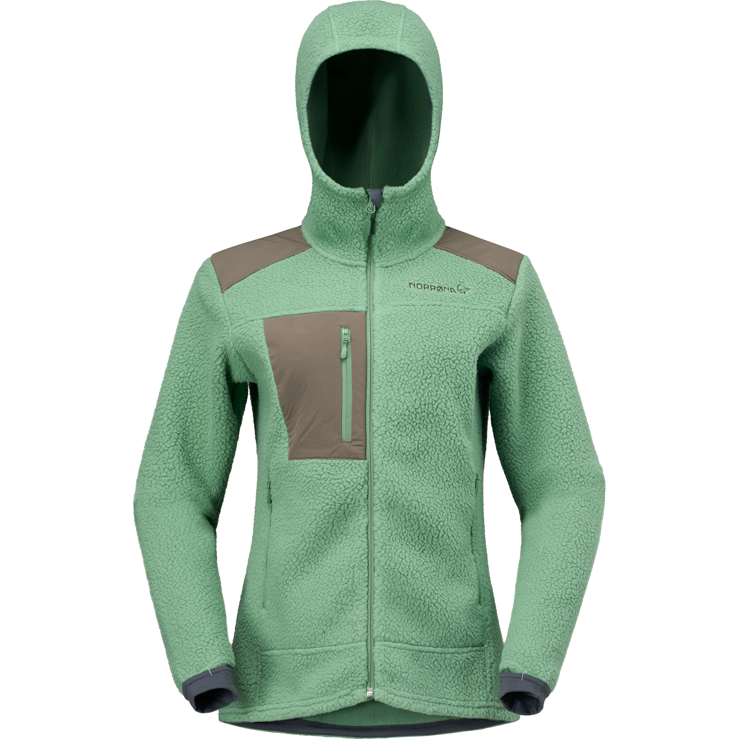 Norrona Trollveggen Warm3 Damen Fleecejacke gruen Größe S Trekking Elastisch
