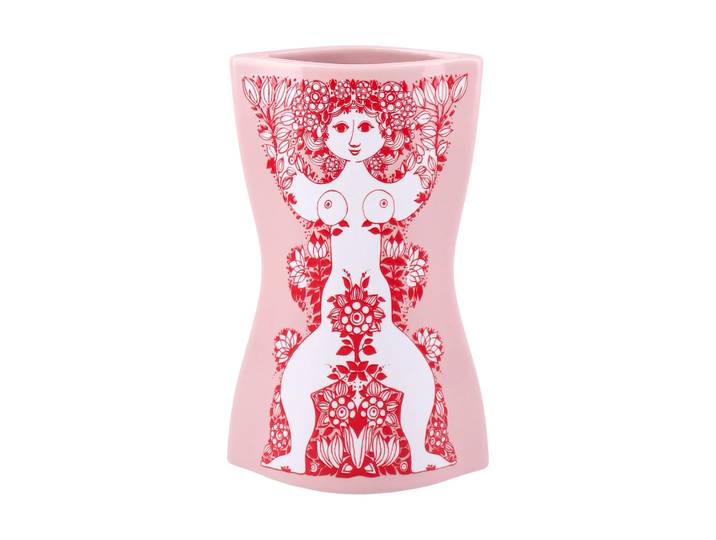 Bjørn Wiinblad Vase Nina Pink-rouge, 16,5 cm