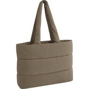 BagBase Einkaufstasche Quilted Tote BG701, olivgrün, Nylon, faltbar, mit Henkeln & Magnetverschluss, 47,5 x 36 cm