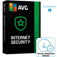 AVG Internet Security, Sicherheit-Software Deutsch, Englisch, Italienisch, Niederländisch, Polnisch, Spanisch, Türkisch, Mehrsprachig, 1 Lizenz, 1 Jahr ESD