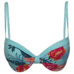 Esprit Peony Beach Padded Push Up Bikini Türkis Muster B 40 Damen