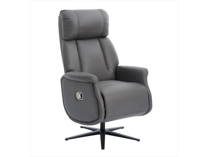Happy Home Relaxsessel Relaxsessel mit Liegefunktion Lederoptik & schwarze Füße