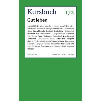 Kursbuch Nr. 172, Taschenbuch von , Murmann Publishers, 978-3-86774-186-6