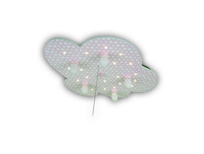 Kinderdeckenleuchte Miniherzen L: 74 cm mit Sternenhimmel