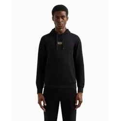 EA7 für Herren. 8NPM32_PJVRZ Kapuzenpulli aus Baumwolle Core Identity schwarz (L), Lässig, Langarm