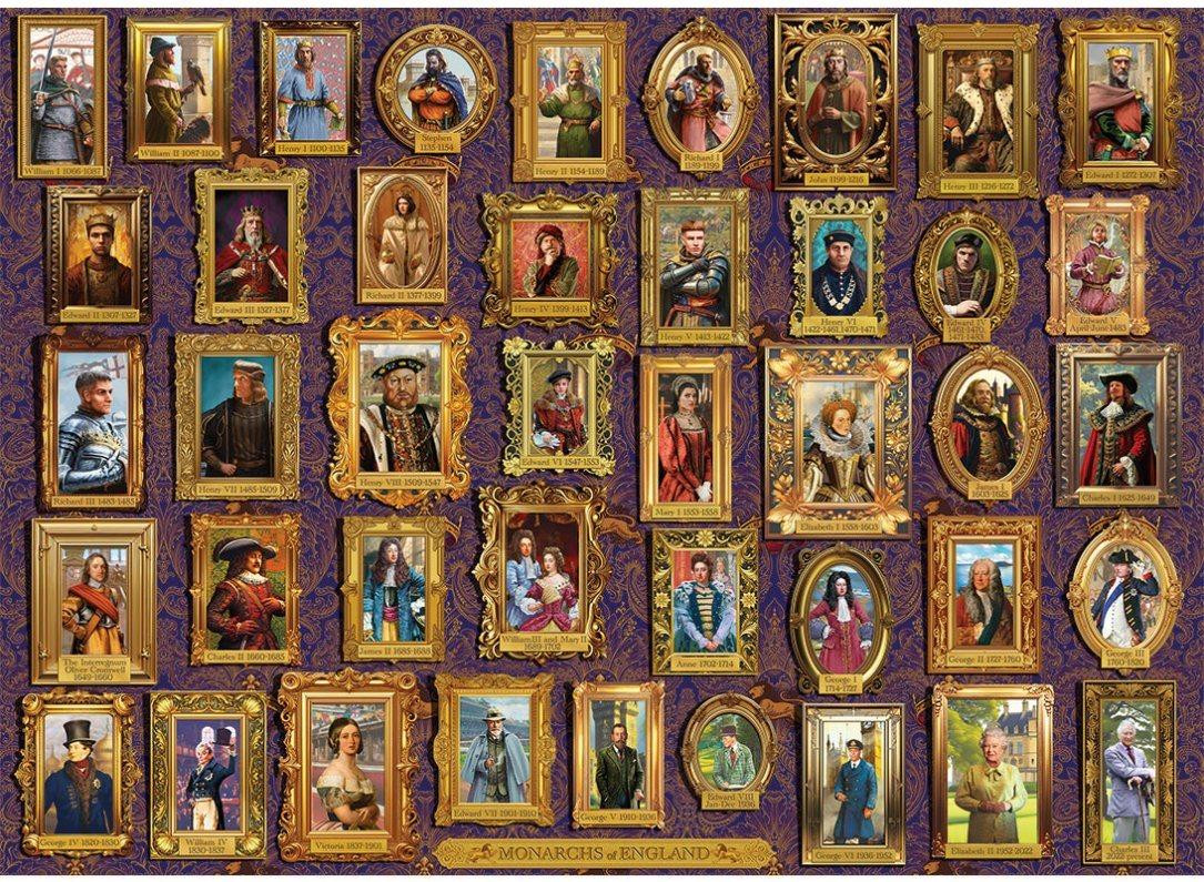 Gibsons Puzzel Monarchs van Engeland 1000 stukjes