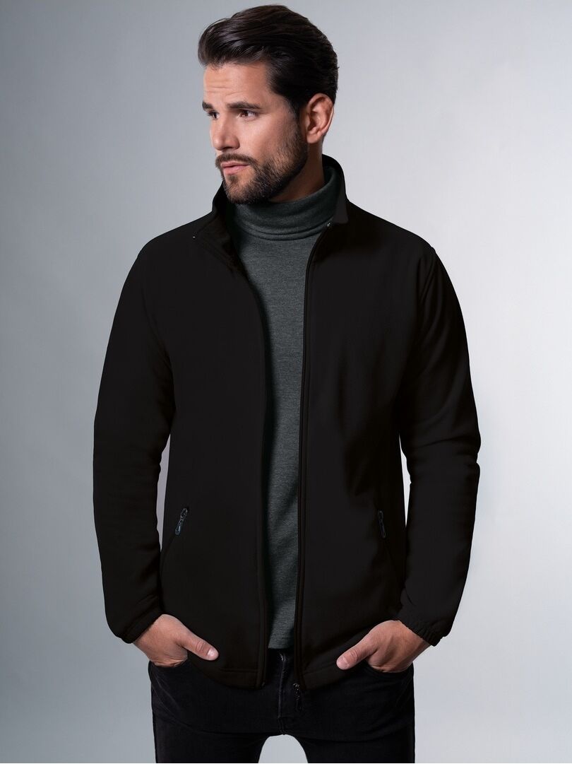 Fleecejacke TRIGEMA "TRIGEMA Fleecejacke", Herren, Gr. XL, schwarz, Fleece, 100% Polyester, lang, Jacken Fleecejacke