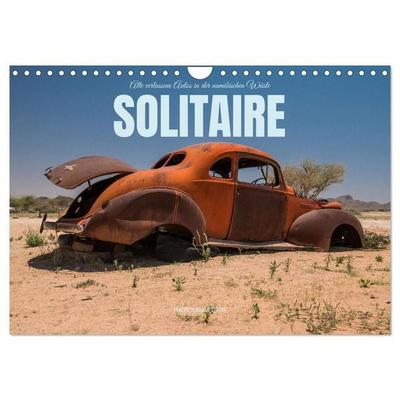 Solitaire Alte verlassene Autos in der namibischen Wüste (Wandkalender 2027 DIN A4 quer), CALVENDO Monatskalender