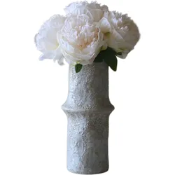 Botane Künstlicher Blumenstrauß Pfingstrosen 32 cm, creme