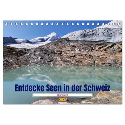 SEENsucht Entdecke Seen in der Schweiz (Tischkalender 2027 DIN A5 quer), CALVENDO Monatskalender