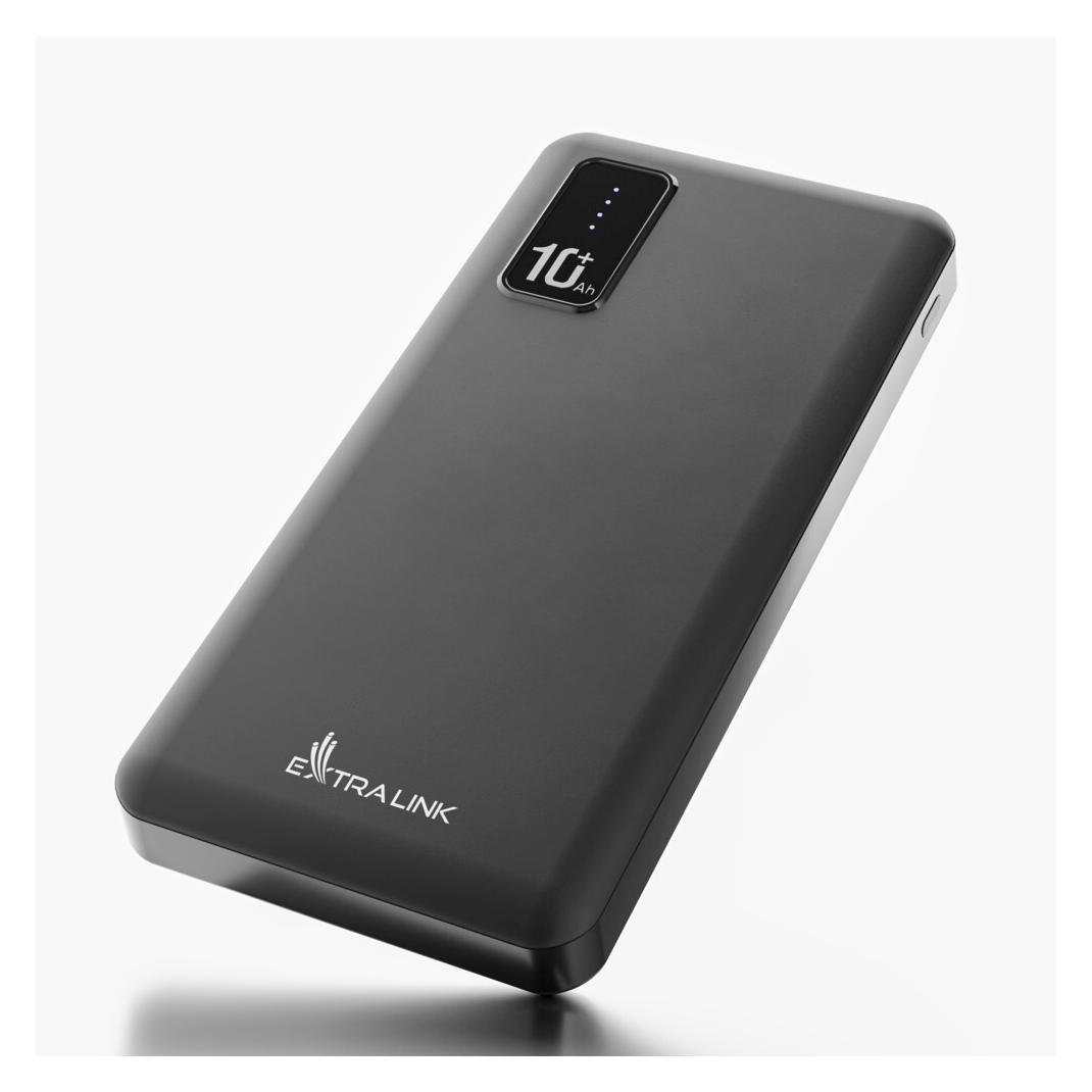 Extralink EPB-098B power bank Lithium Polymer (LiPo) Black (10000 mAh, 37 Wh) (EPB-098B)