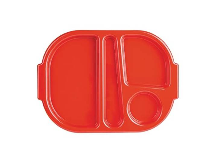 Olympia Kristallon Lebensmittelfach Tablett Klein Rot (10er Pack)