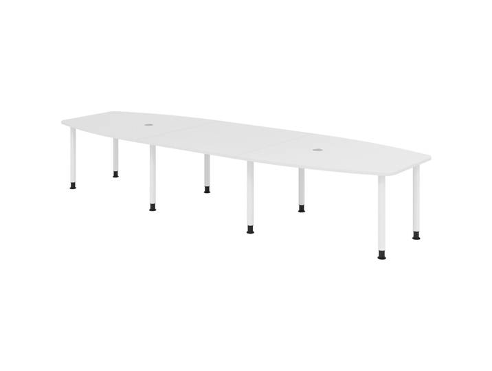 Besprechungstisch Office Weiss 400 x 130 cm - Besprechungstisch