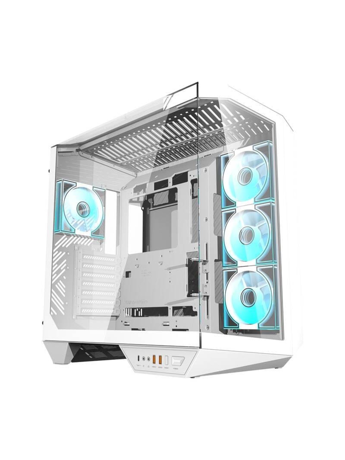 Darkflash Computer Case DY470 4 fans (white) - Gehäuse - Miditower