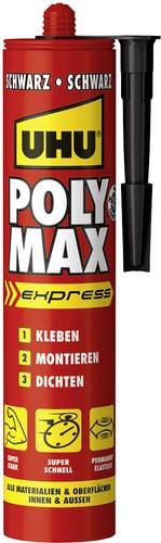 UHU POLY MAX EXPRESS Klebe- und Dichtmasse Herstellerfarbe Schwarz 47200 425g