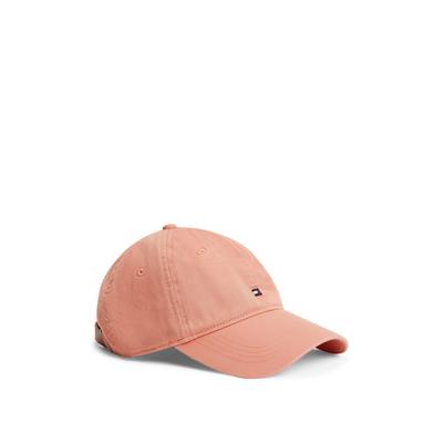 Baseball Cap TOMMY HILFIGER "FLAG SOFT", Herren, rosa (porcelain pink), Web, Baumwolle, Caps, Regular fit mit festem Schirm