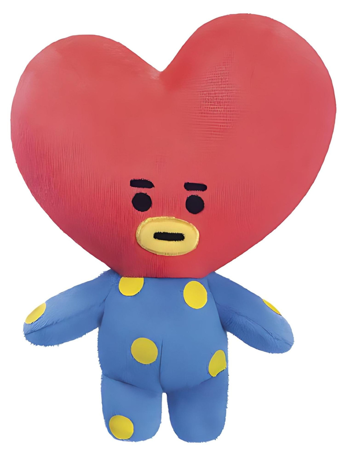 Aurora BT21 Pluche knuffel TATA kleurrijk gestippeld 18 cm