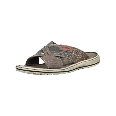 Pantolette ROHDE "Rohde Pantoletten Veloursleder", Herren, Gr. 44, braun, Veloursleder, Schuhe Pantolette