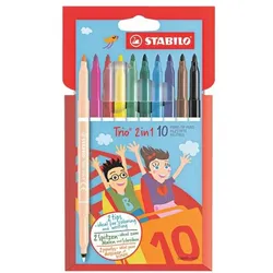 Stabilo 10er-Pack Doppelstifte »Trio® 2in1«