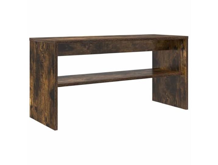 KUPTYERFG TV Lowboard Geräucherte Eiche 80x30x40 cm Holzwerkstoff Kompakter Fernsehtisch für Wohnzimmer und Schlafzimmer mit Regalboden, stabil konstruiert für Ihre Mediengeräte.